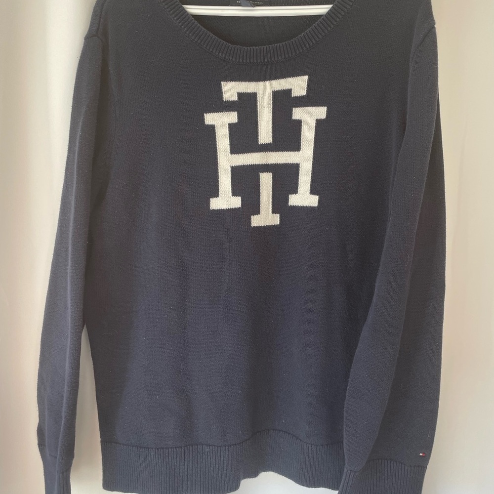 Tommy Hilfiger Dark Blue Crew Neck Sweater xxl